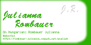 julianna rombauer business card